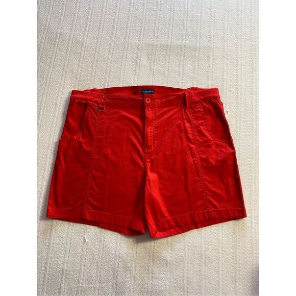 CARIBBEAN JOE SIZE 16 RED SHORTS - Picture 2 of 7